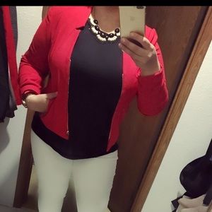 Red blazer